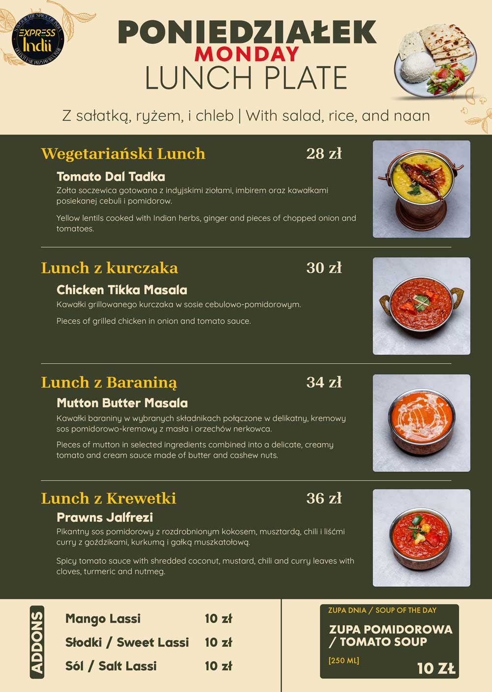 Monday Lunch Box at Express Indii